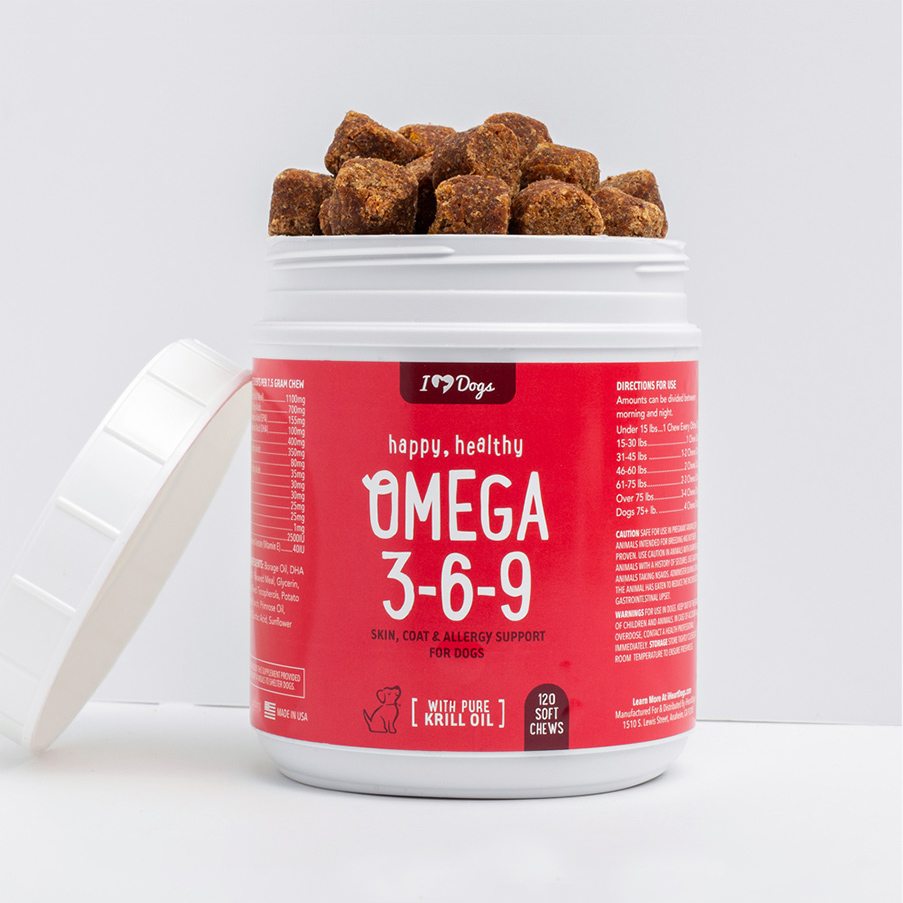 Image of Omega 3-6-9 Select Grain Free Skin & Coat Chews With Pure Antarctic Krill Oil