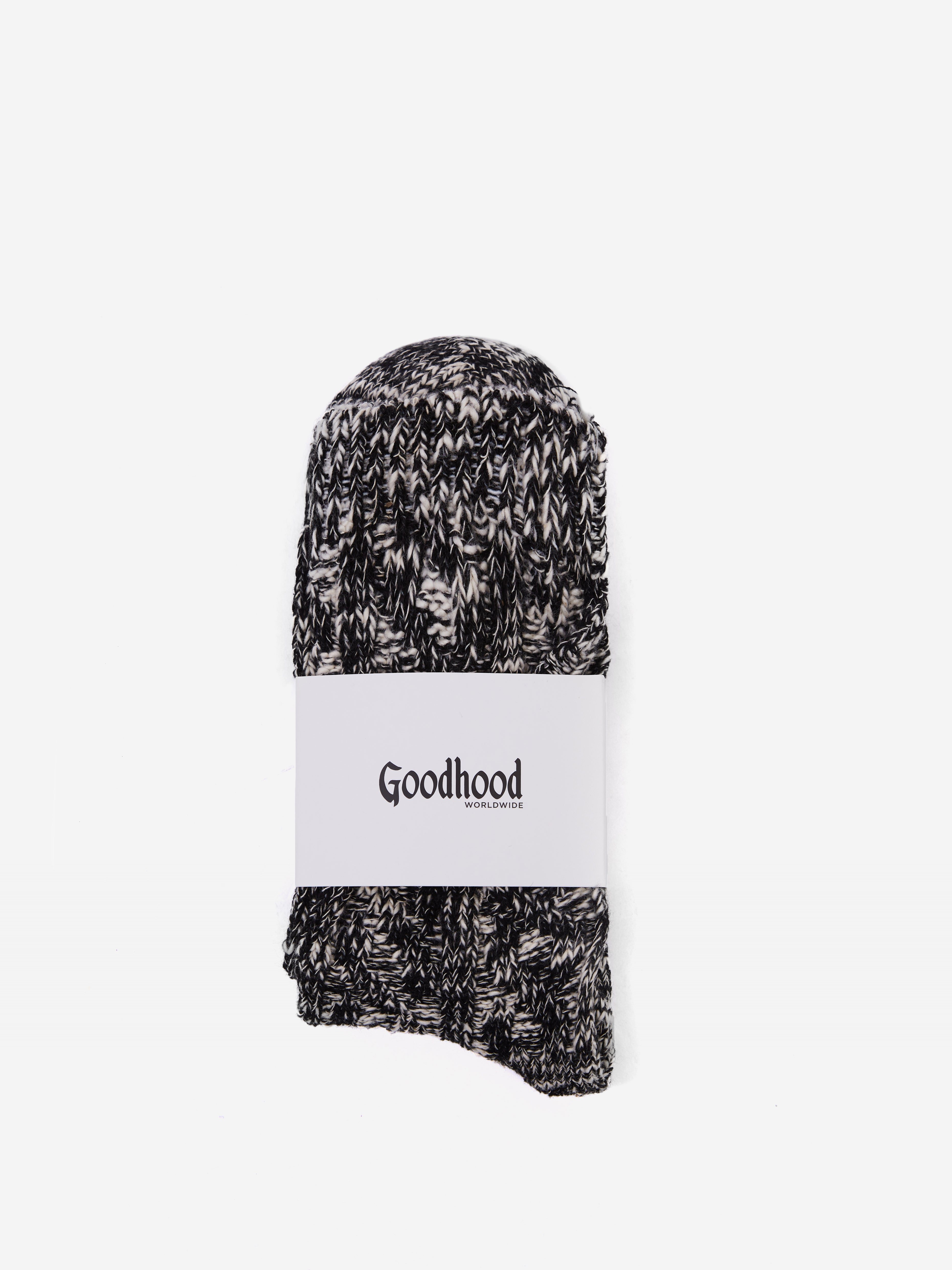 Image of Goodhood Worldwide Twisted Yarn Sock - Black