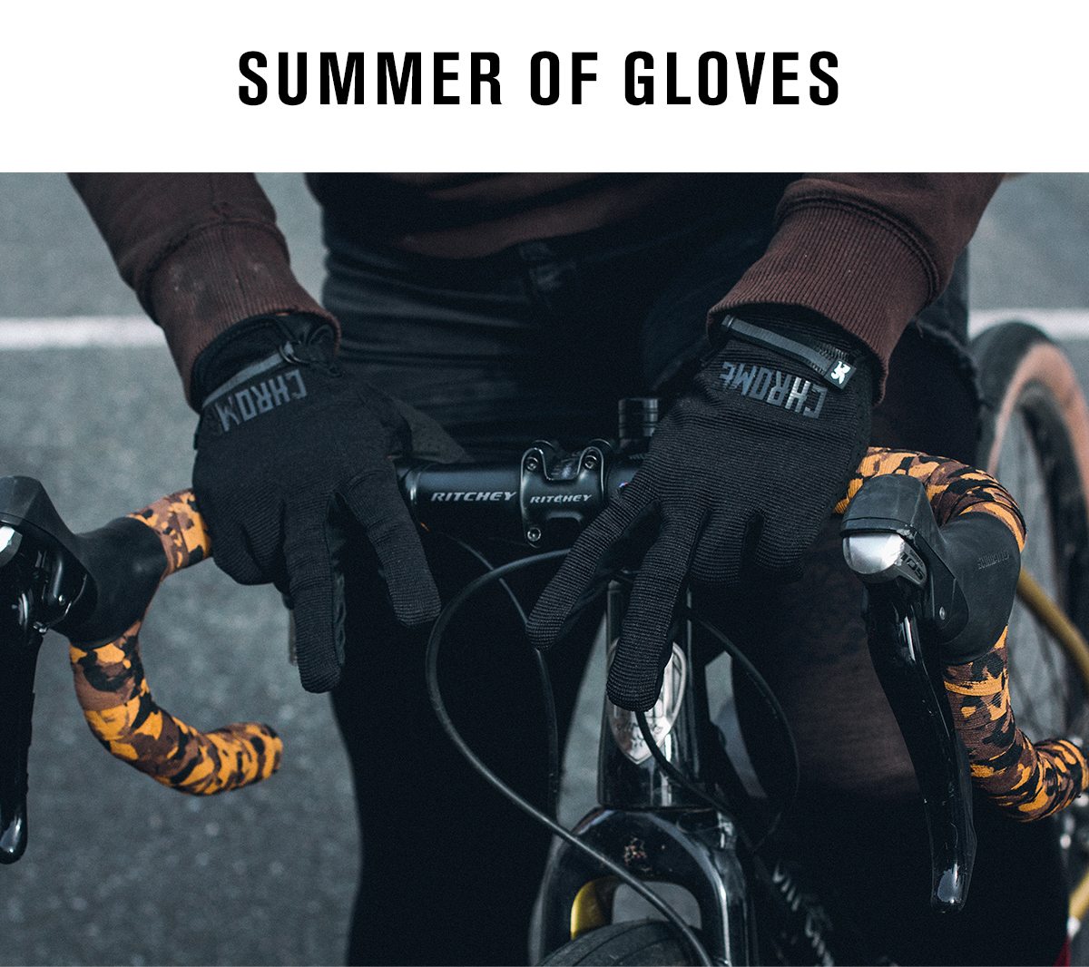 chrome cycling gloves