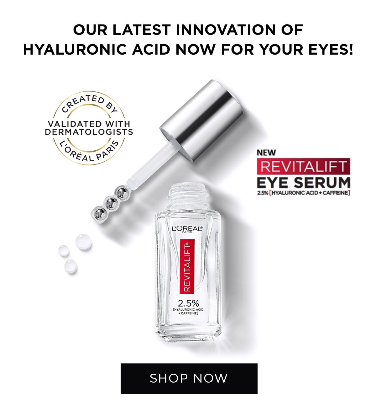 Our Latest Innovation of Hyaluronic Acid Now For Your Eyes