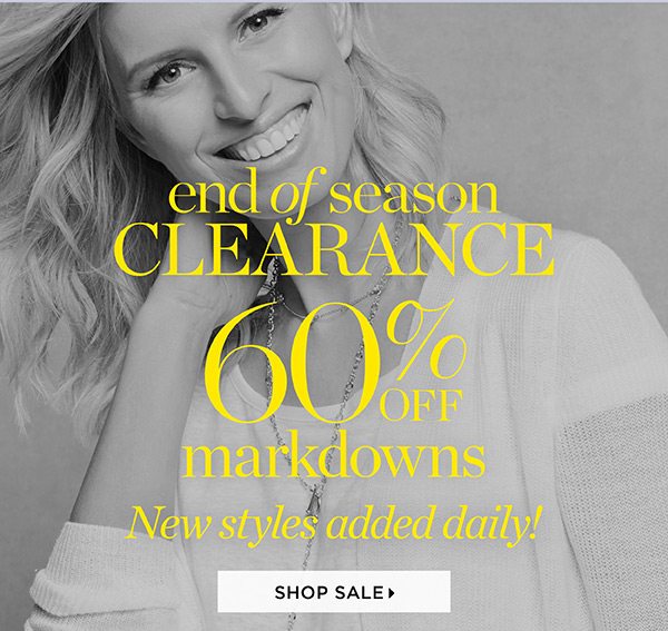 In Stores & Online. End of Season Clearance: 50% off Markdowns | Shop Sale