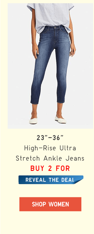 BODY7 - WOMEN HIGH-RISE ULTRA STRETCH ANKLE JEANS