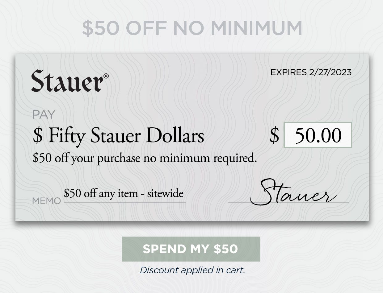 $50 OFF NO MINIMUM. Expires 2-27-23. Spend my $50 button. Discount applied in cart.