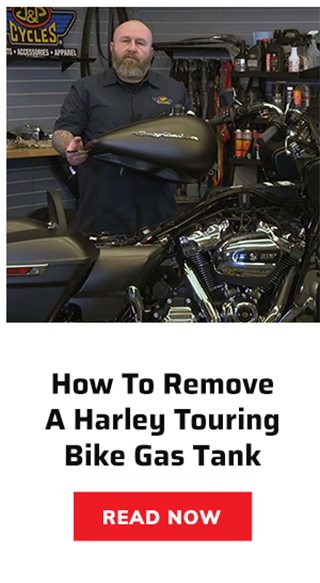 How to remove a harley touring bike gas tank