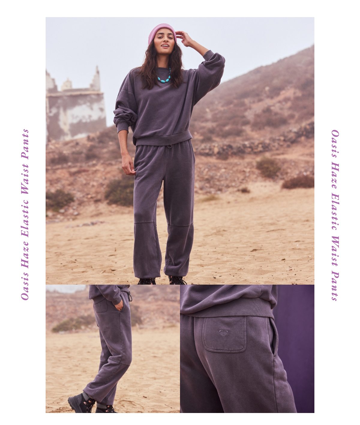 Oasis Haze Elastic Waist Pants