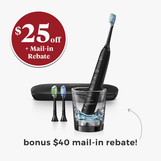 Philips Sonicare® DiamondClean Smart 9300 Electric Toothbrush - bonus $40 mail-in rebate!