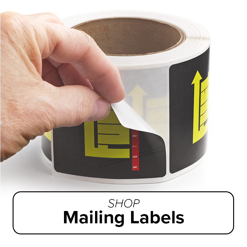 Get custom roll stickers and mailing labels at Jakprints