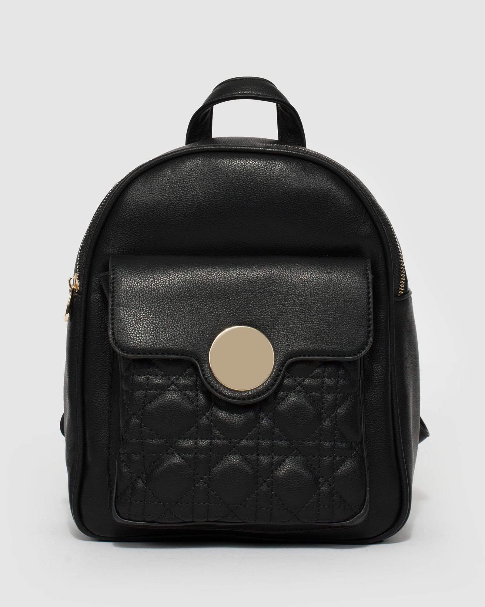 Image of Black Marley Quilted Backpack