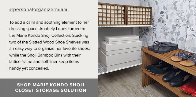 Marie Kondo Shoji Bamboo Bin