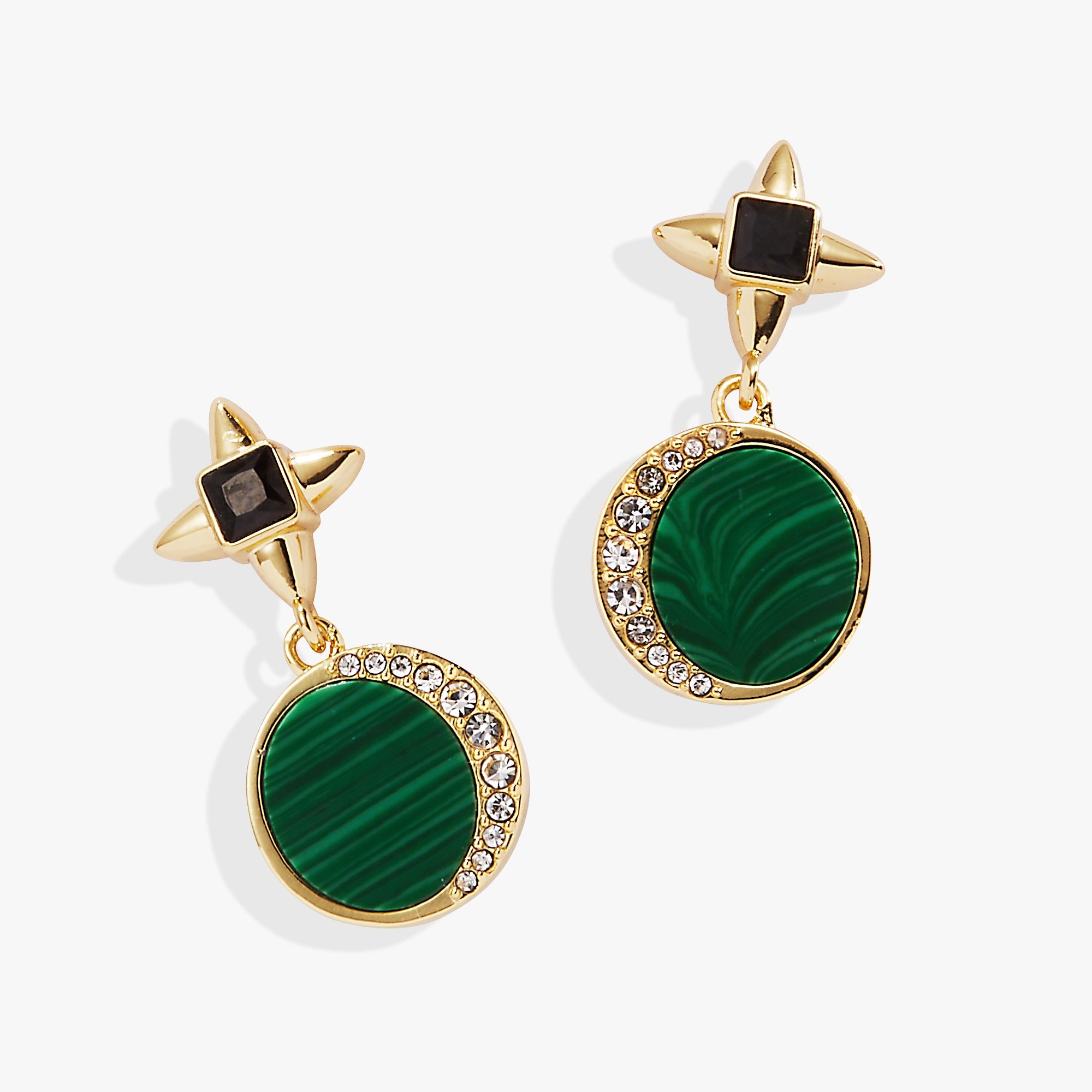 Image of Malachite Drop Earrings