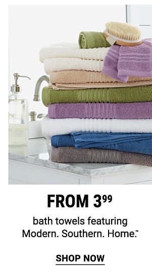 Bath towels featuring Modern. Southern. Home.™. from $3.99. Shop Now.