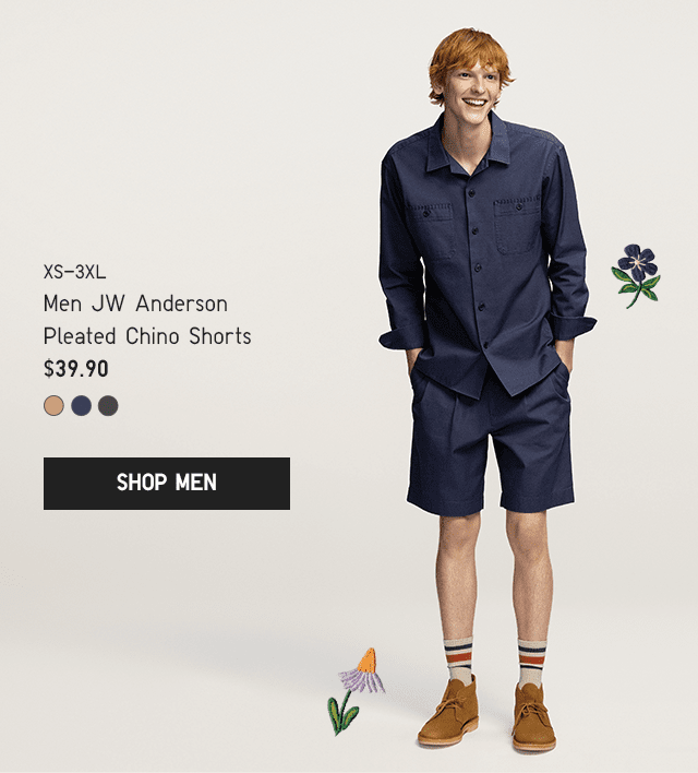 PDP6 - MEN JW ANDERSON PLEATED CHINO SHORTS