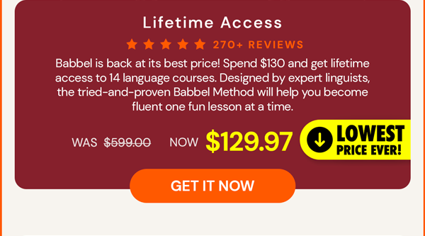 Babbel Language Learning: Lifetime Subscription (All Languages)