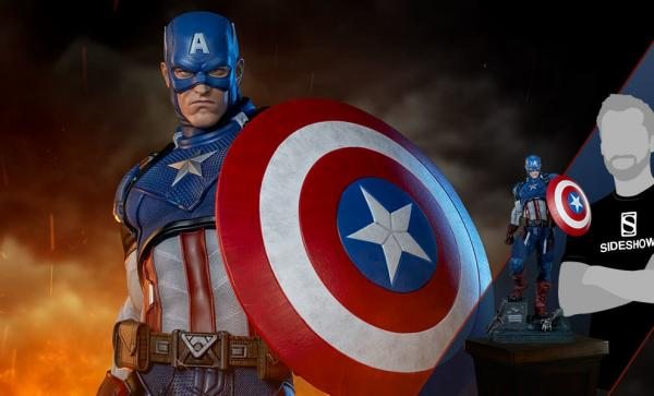FREE U.S. SHIPPING Captain America Premium Format™ Figure