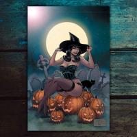 Bettie Page Halloween Special One-Shot #1 Metal Cover Book by Dynamite Entertainment