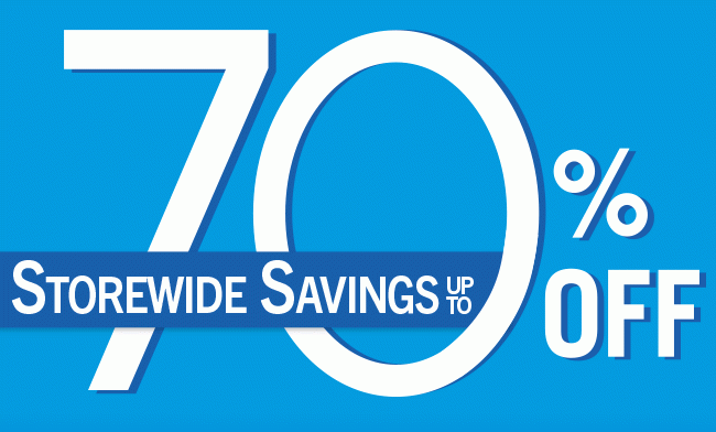 Storewide Savings up to 70% Off