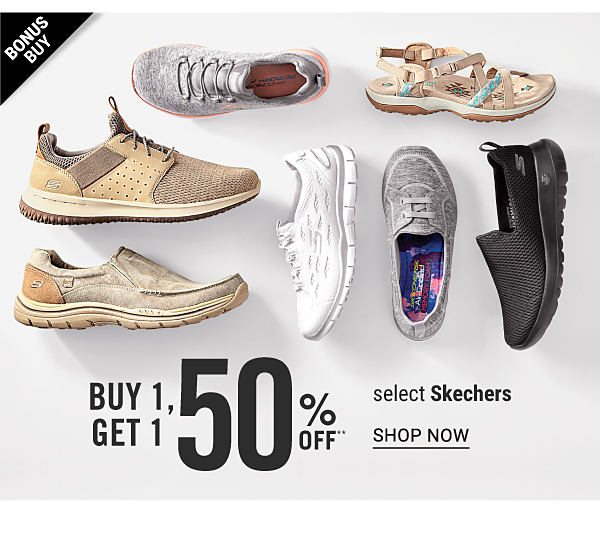 Buy 1, Get 1 50% off select Skechers - Shop Now