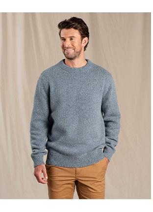 Men's Wilde Crew Sweater in Blue Slate