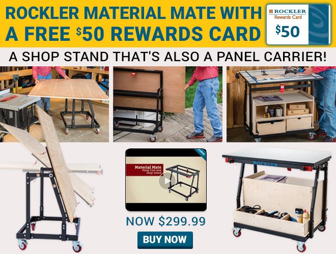 Rockler Material Mate w/FREE $50 Rewards Card