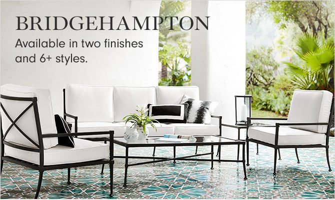 BRIDGEHAMPTON - Available in two finishes and 6+ styles.