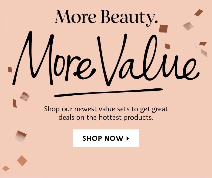 Shop Now New value sets