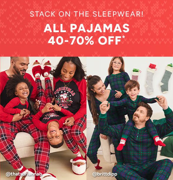 40-70% off Pajamas