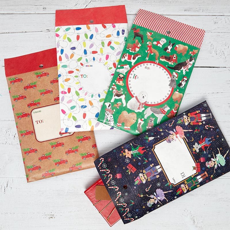 Christmas Patterned Mailing Envelopes - 6