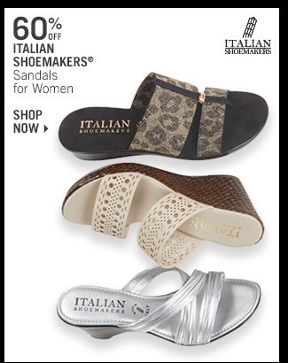 Shop 60% Off Italian Shoemakers Sandals for Women