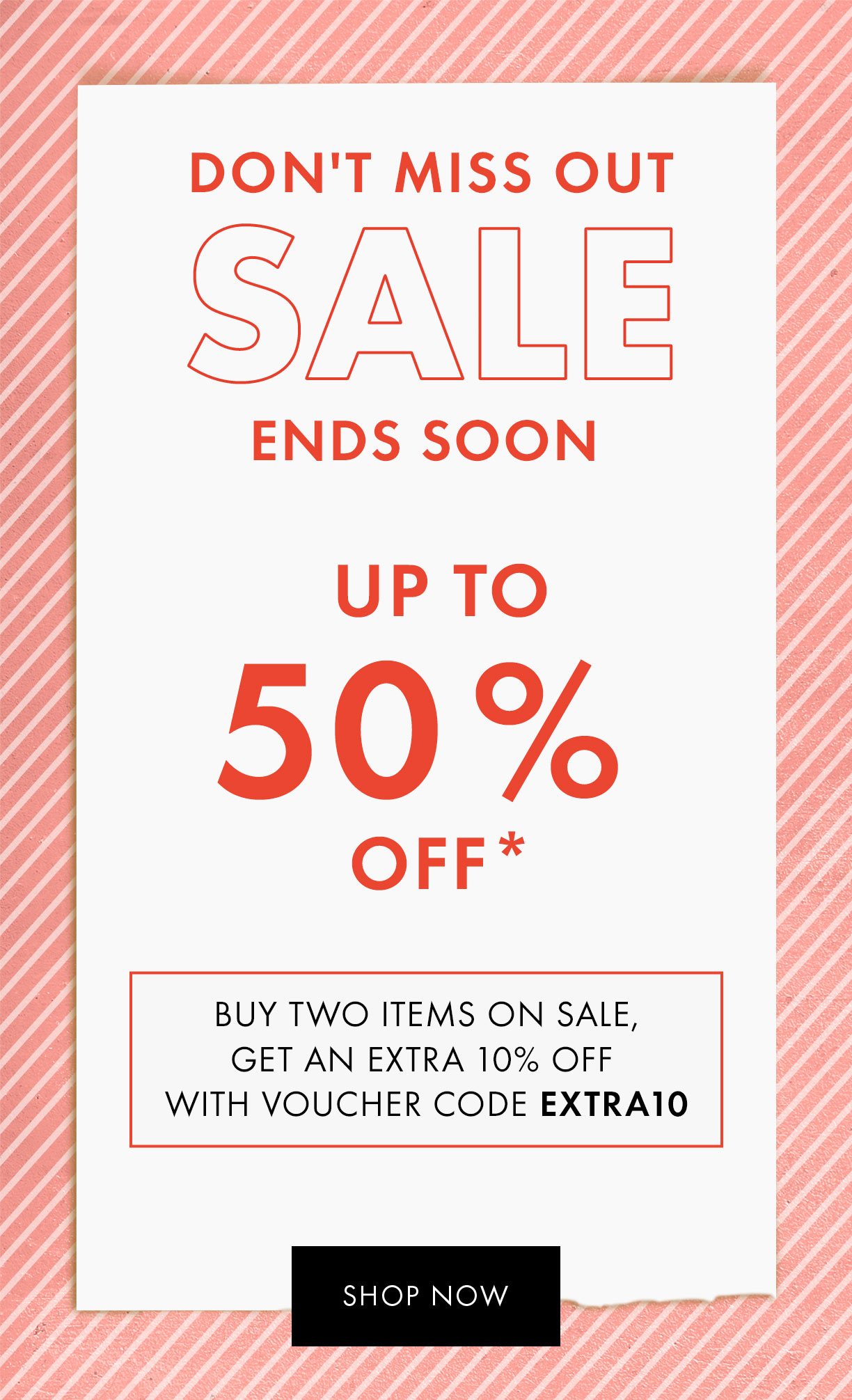 SALE ends soon