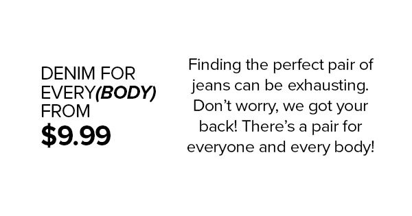 Shop Jeans from $9.99