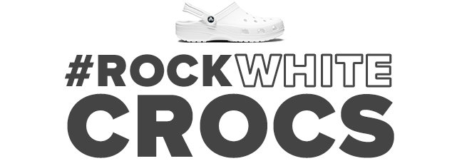 #RockWhiteCrocs