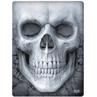 Solemn Skull Fleece Blanket