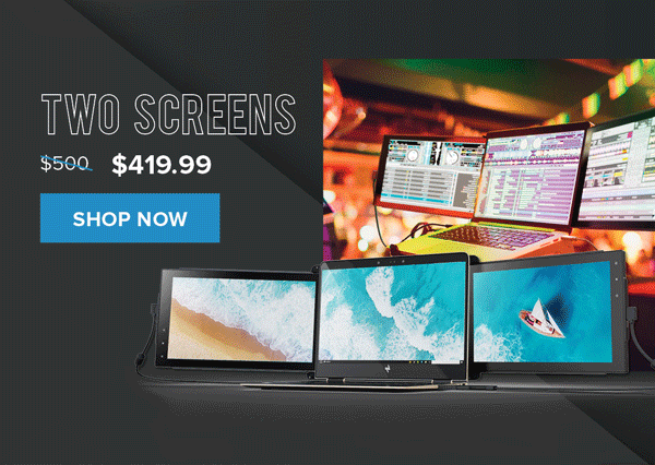 two screens | get now