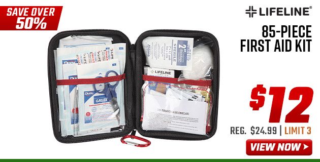 Lifeline 85-Piece First Aid Kit