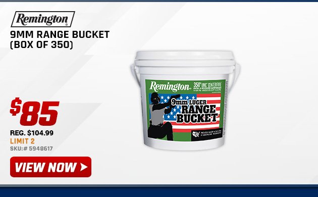 Remington 9mm Range Bucket (Box of 350)