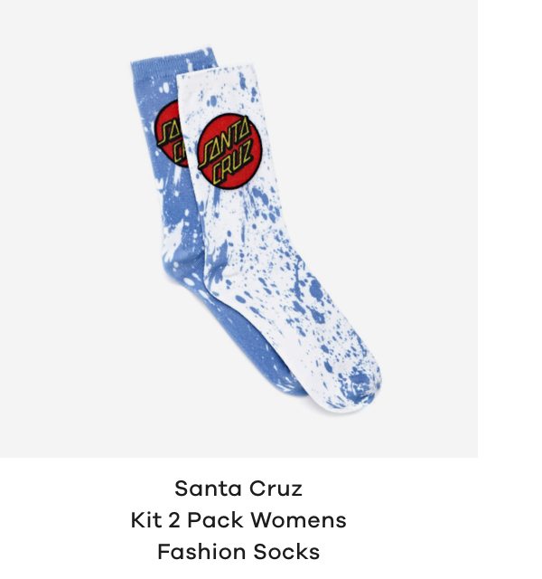 Santa Cruz Kit 2 Pack Womens Fashion Socks