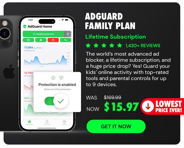 AdGuard Family Plan: Lifetime Subscription