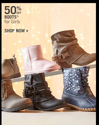 Shop 50% Off Boots* for Girls