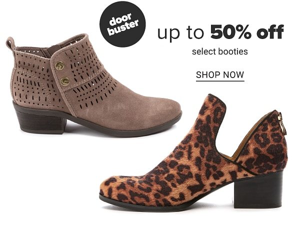 Up to 50% Off Select Booties - Shop Now