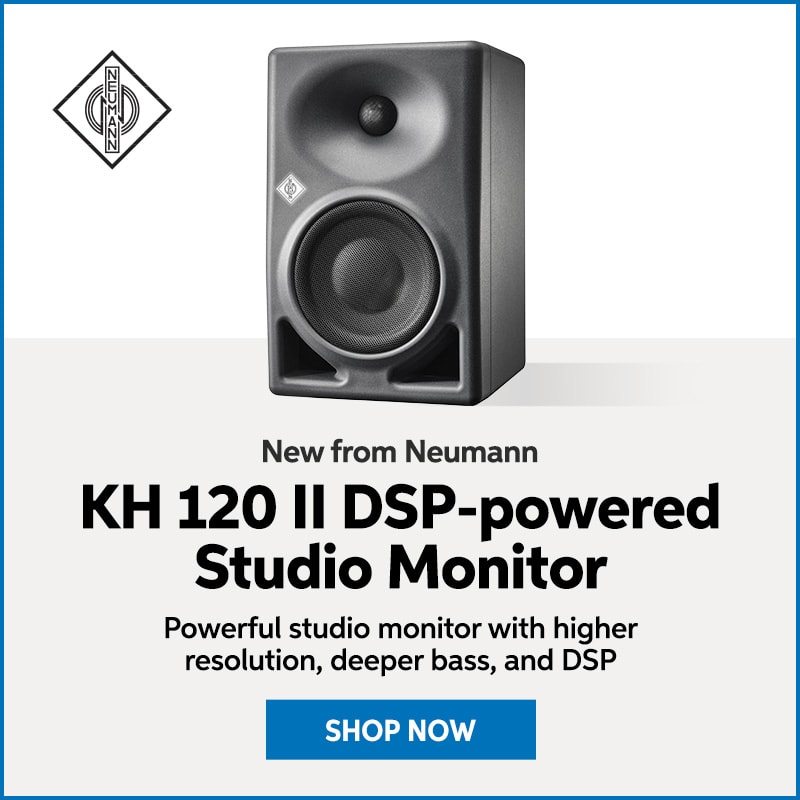New from Neumann: KH 120 II DSP-powered studio monitor. Powerful studio monitor with higher resolution, deeper bass, and DSP. Shop now.