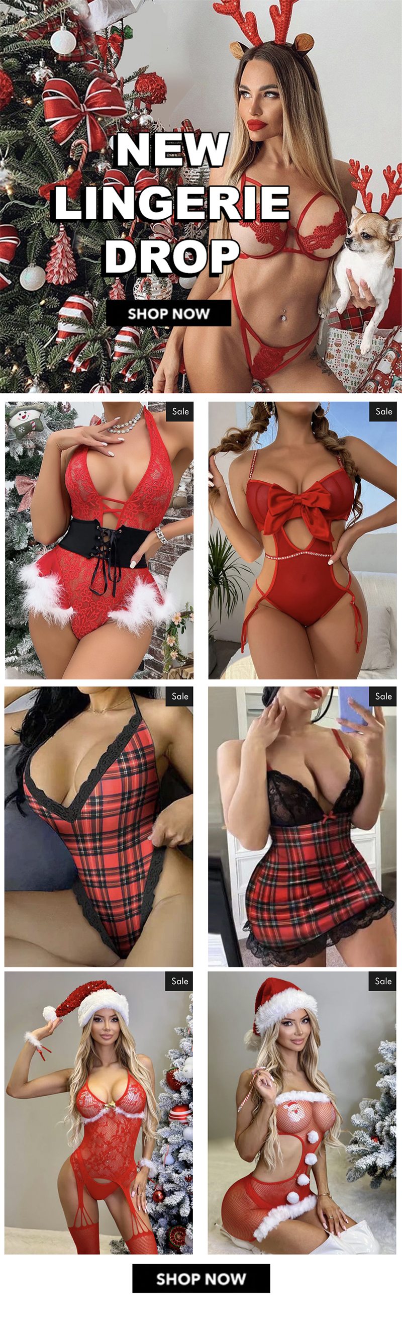 Sexy New X-mas Lingerie Just Added!