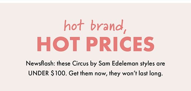 hot brand, HOT PRICES