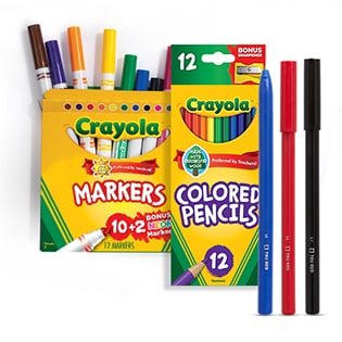 As low as 97¢ for select TRU RED™ pens, Crayola® products and more.