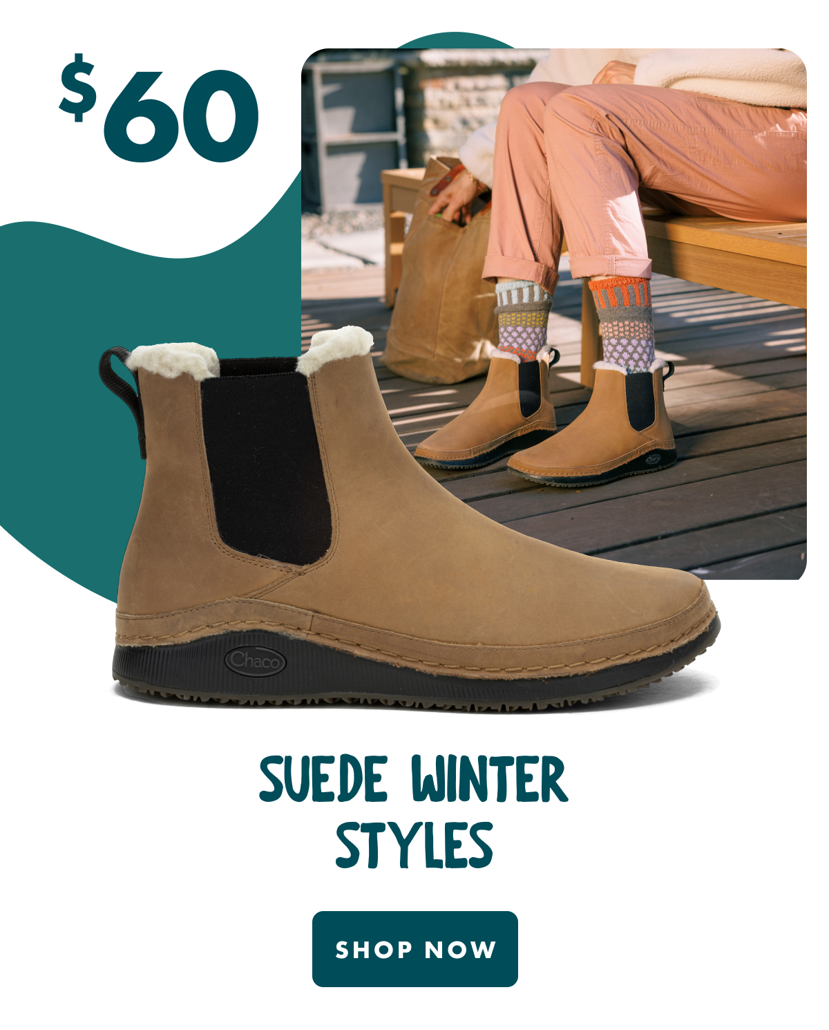 $60 SUEDE WINTER STYLES - SHOP NOW