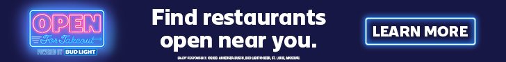 Bud Light Open For Take Out - Find restaurants open near you. LEARN MORE >>