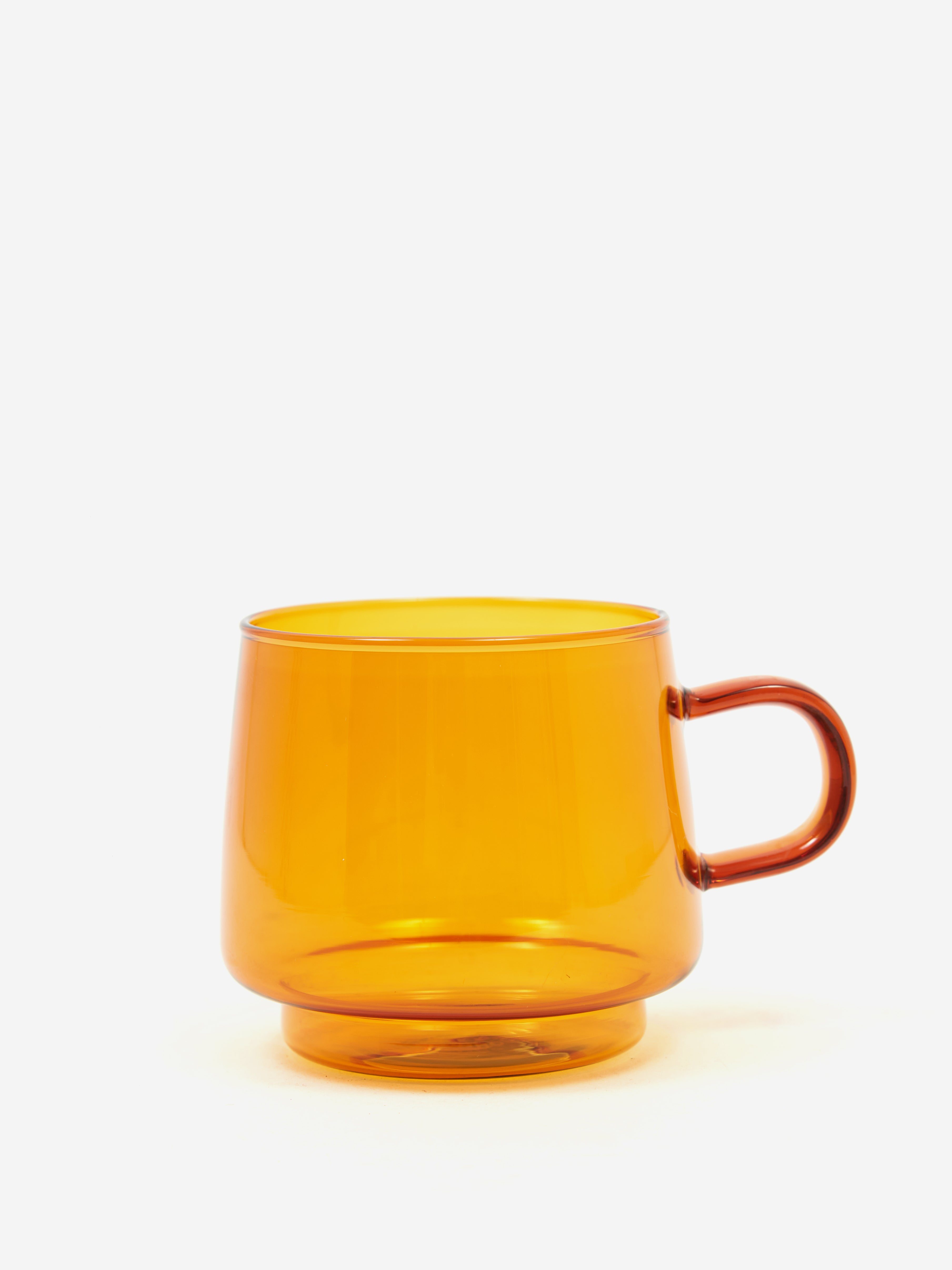 Image of Goodhood Lifestore Retro Glass Mug - Amber