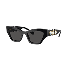 Sunglasses, Cat-eye shape, Black