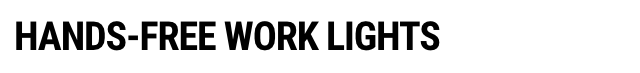 Hands-Free Work Lights