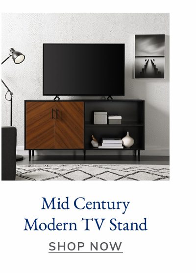 Mid Century Modern Bookmatch TV Stand | SHOP NOW
