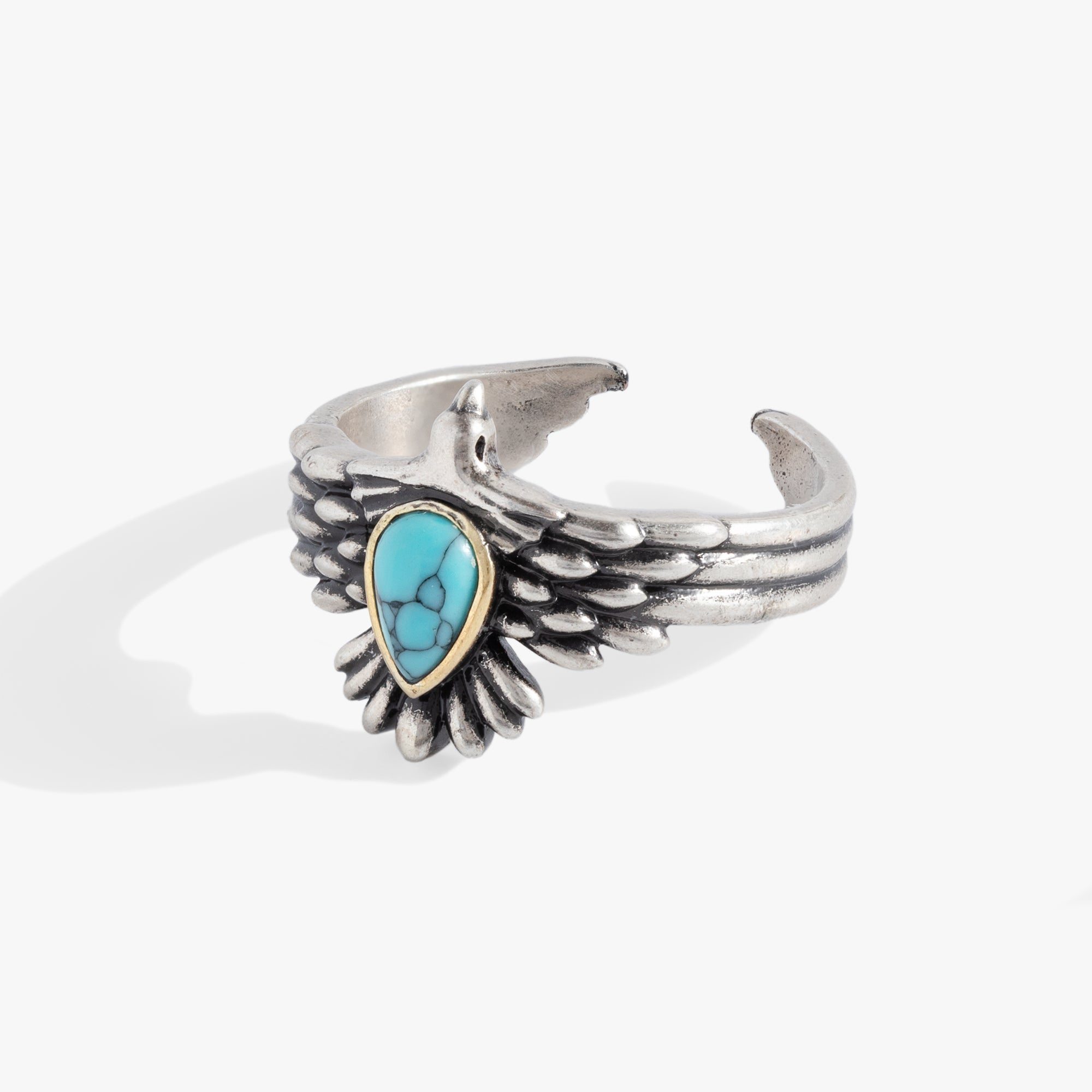 Image of Turquoise Eagle Cuff Ring